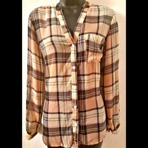 Plaid long sleeves